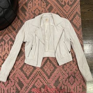 L’Agence leather jacket